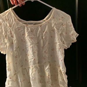 arizona sheer flower top